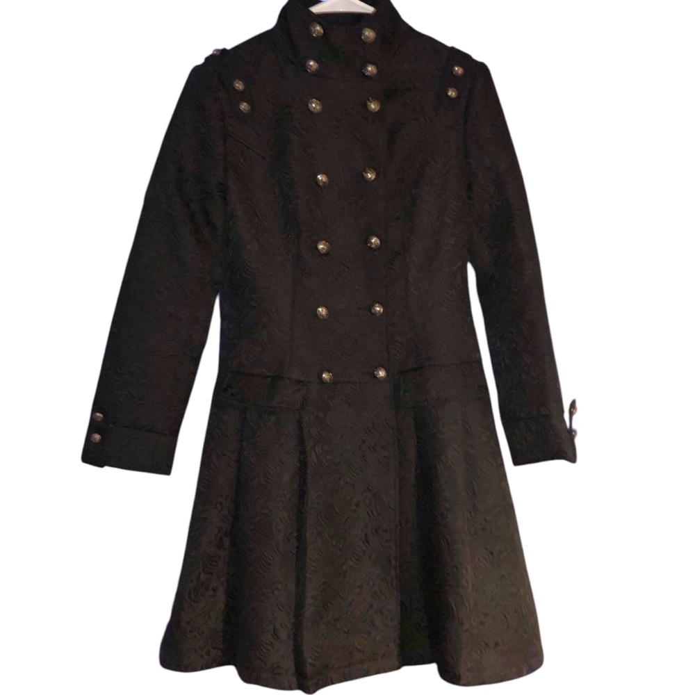 Hearts & Roses MARCELLA Flared Brocade Coat Brocade women’s US Size 8